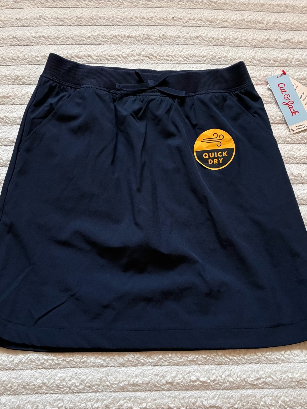 Cat & Jack School Uniforms Scooter Skirt Built-in Shorts Blue Girls XL 14